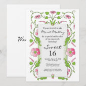 Garten-Thema-Einladung Einladung (Vorne/Hinten)