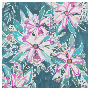 GÄRTEN TIBURON Boho schicken BlumenAquarells Stoff
