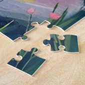 Garten-Trittsteine Wasserfarben Puzzle (Seite)