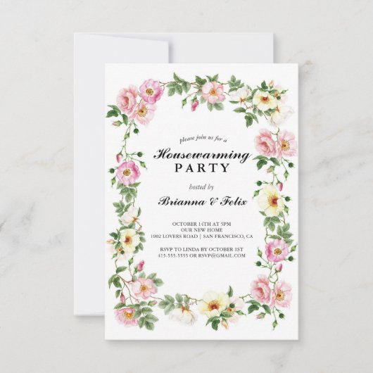 Garten Tropisches grünes Party Einladung (Vorderseite)