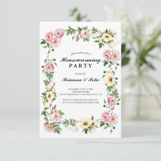 Garten Tropisches grünes Party Einladung (Stehend Vorderseite)