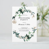 Garten Tropisches grünes Party Einladung (Stehend Vorderseite)