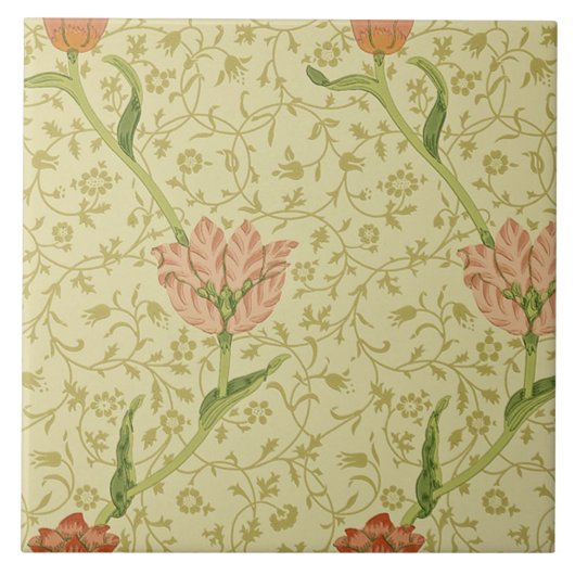 Garten-Tulpe 1885 entworfen von William Morris Fliese (Vorderseite)