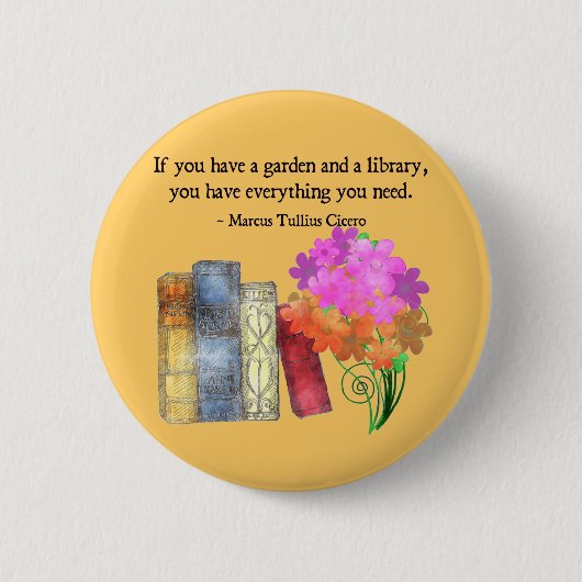 GARTEN U. BIBLIOTHEK BUTTON (Vorderseite)