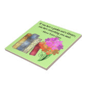 GARTEN u. BIBLIOTHEK Fliese (Seite)