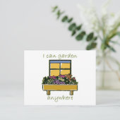 Garten überall postkarte (Stehend Vorderseite)