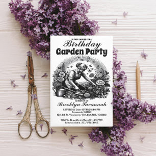Gärten Umarmen Gartenparty-Einladung Postkarte