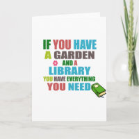 Garten und Bibliothek, mehr braucht man nicht