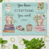 Garten- und Bibliotheksangebot Blumengarten Geschirrtuch (Gefaltet)