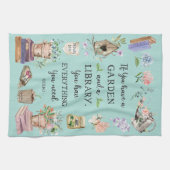 Garten- und Bibliotheksangebot Blumengarten Geschirrtuch (Horizontal)