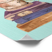 Garten- und Bibliotheksangebot Blumengarten Poster (Ecke)