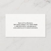 Garten und Blume Visitenkarte (Rückseite)