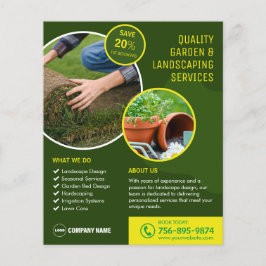 Garten und Landschaft mit maßgeschneiderten Dienst Flyer