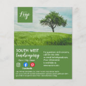 Garten- und Landschaftsbau Baumpfleger Flyer (Vorne)