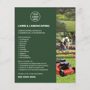 Garten- und Landschaftsbau Grünes Unternehmen Flyer