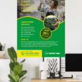 Garten- und Landschaftsdienste Poster (Heimbüro)