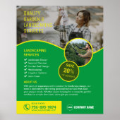 Garten- und Landschaftsdienste Poster (Vorne)