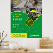 Garten- und Landschaftsdienste Poster (Küche)