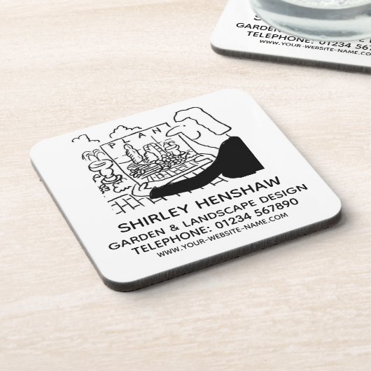 Garten- und Landschaftsgestaltung Getränkeuntersetzer (Linke Seite)