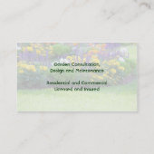 Garten und LandschaftsVisitenkarte Visitenkarte (Rückseite)