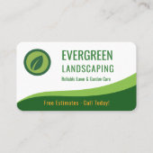 Garten- und Rasenpflege Visitenkarte (Vorderseite)