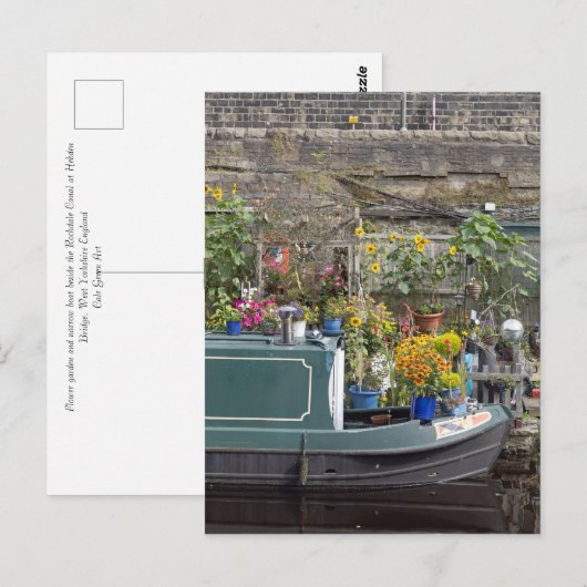 Garten- und Schmalschifffahrt Postkarte (Vorne/Hinten)