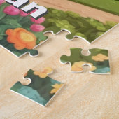 Garten und Windmühle mit Namen Puzzle (Seite)