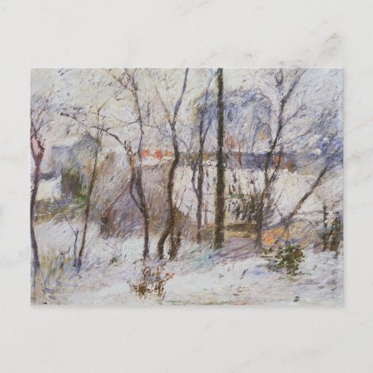 Garten unter Schnee, 1879 Postkarte (Vorderseite)