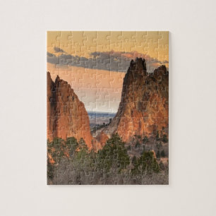 Garten unter weichem Licht Puzzle