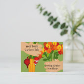 Garten-Verein-Visitenkarte Visitenkarte (Stehend Vorderseite)