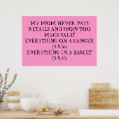 Garten-Verkauf Poster (Küche)