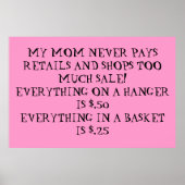 Garten-Verkauf Poster (Vorne)