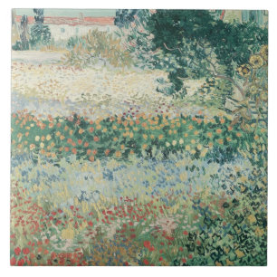 Garten Vincent van Goghs   in der Blüte, Arles, Fliese