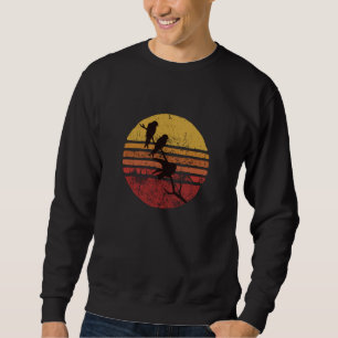 Garten Vögel Retro Sweatshirt