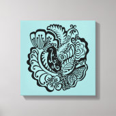 Garten Vögel Stretched Canvas Print Leinwanddruck (Vorderseite)