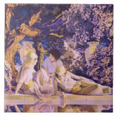 Garten von Allah - große Keramik-Fliese Fliese (Vorderseite)