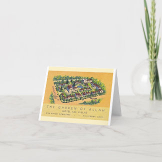 Garten von Allahs Hotelkarte (Farbe) Dankeskarte