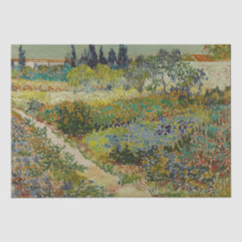 Garten von Arles von Vincent Van Gogh Seidenpapier