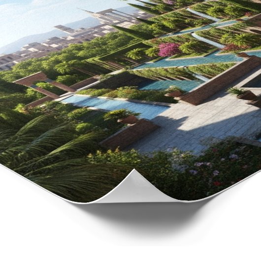 Garten von Babylon Poster (Ecke)