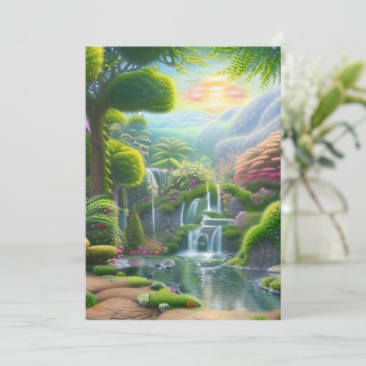 Garten von Eden Einladung (Stehend Vorderseite)