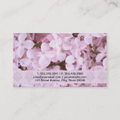 Garten von Eden | Exquisite Blume II Visitenkarte (Rückseite)