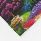 Garten von Eden Fleecedecke (Ecke)