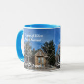 Garten von Eden Lucas Kansas Tasse (Vorderseite Links)