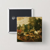 Garten von Eden (Öl auf Leinwand) Button (Vorne & Hinten)