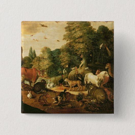 Garten von Eden (Öl auf Leinwand) Button (Vorderseite)