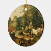 Garten von Eden (Öl auf Leinwand) Keramik Ornament (Links)