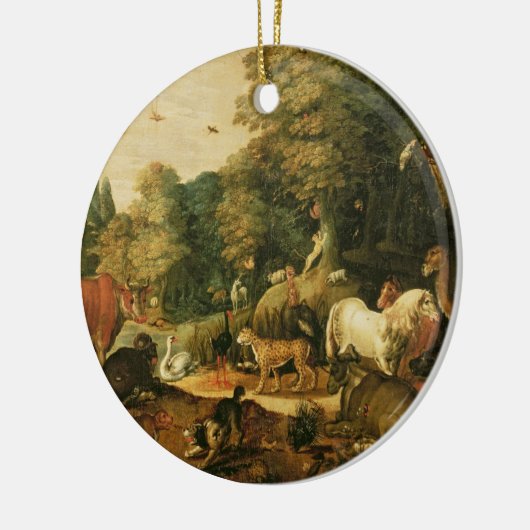 Garten von Eden (Öl auf Leinwand) Keramik Ornament (Links)