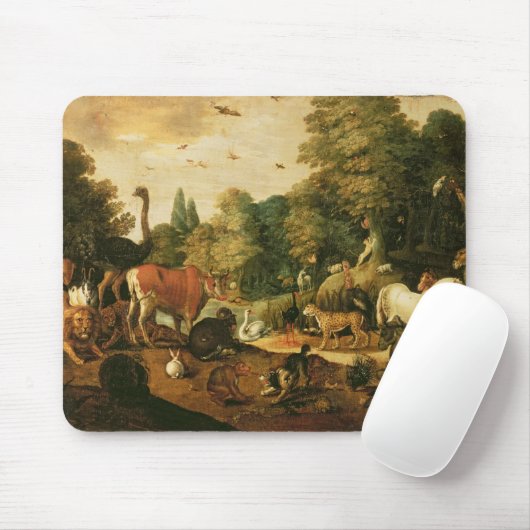 Garten von Eden (Öl auf Leinwand) Mousepad (Mit Mouse)