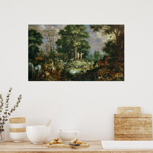 Garten von Eden Poster (Küche)