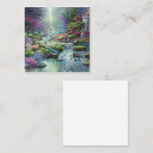 Garten von Eden Quadratische Visitenkarte (Vorne/Hinten)